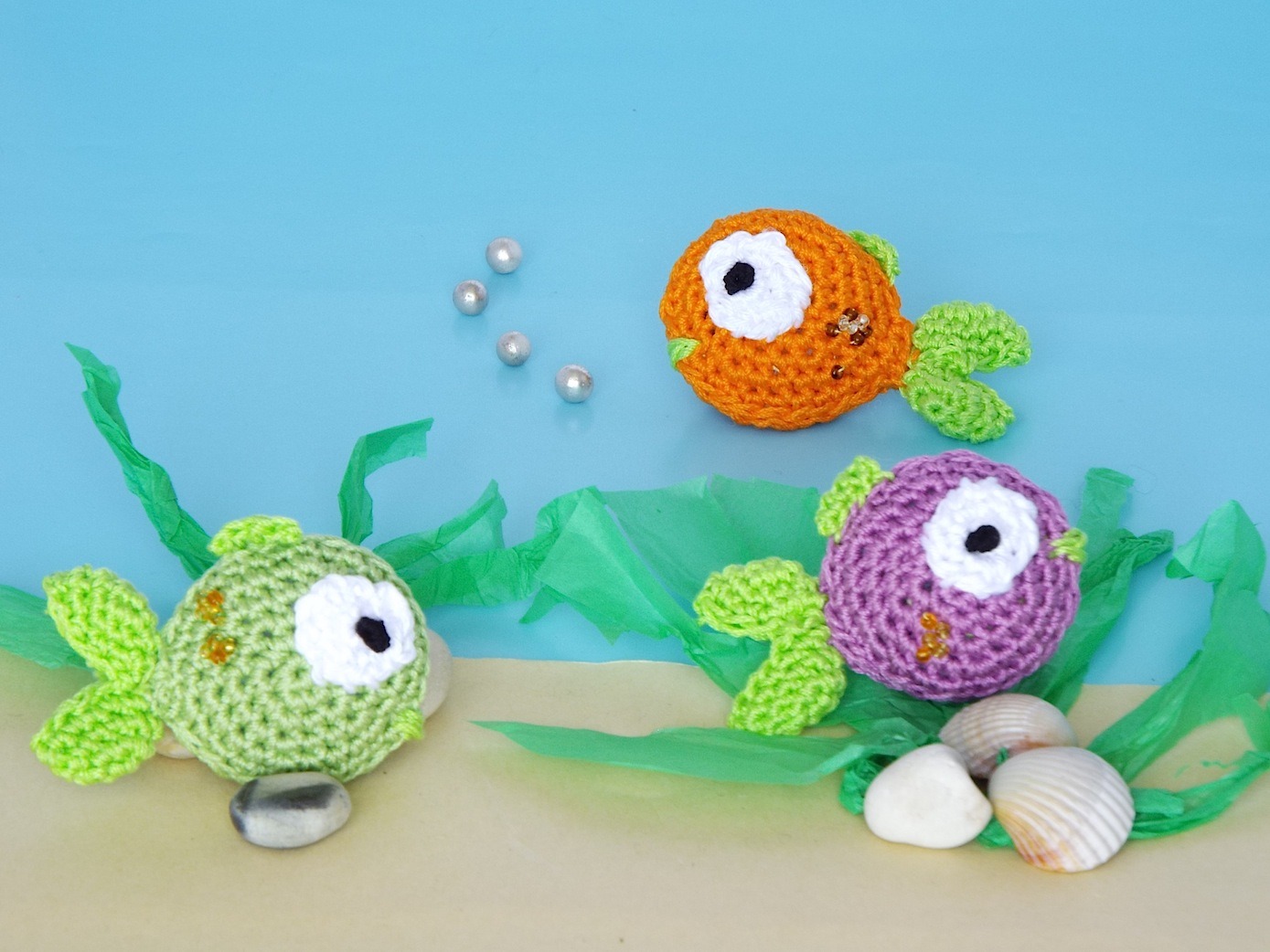 Pesciolini Amigurumi, Bomboniere in Fondo al Mare ...